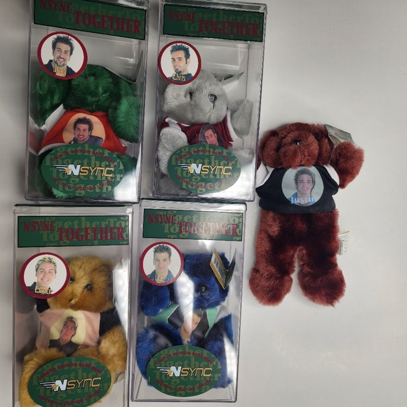 NSync Together Teddy Bear Collection Complete Set - 5 - Picture 3 of 6
